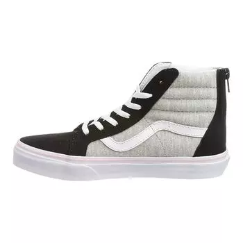 Детские кроссовки Vans Sk8-Hi Zip Kids Shimmer Jersey Серый Черный VN0A3276Q7T 35