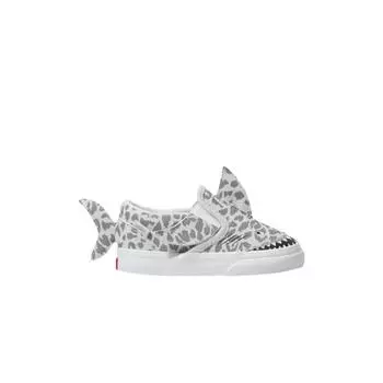 Детские кроссовки Vans Slip-On 5 Toddler Leopard Shark, серые VN0A5DXG3WQ 19