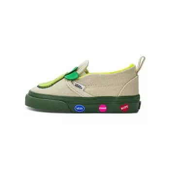 Детские кроссовки Vans Slip-On V Toddler Cado кремового цвета Turtle-Dove VN0007Q789F 26