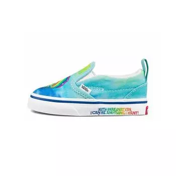 Детские кроссовки Vans SpongeBob SquarePants x на липучке для малышей Imaginaaation, синие, многоцветные, VN000UBSZAW 26.5