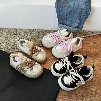 Детские кроссовки Весенне-летняя мода на липучках с мягкой подошвой Легкие модные кроссовки для девочек Повседневная обувь 22 коричневый