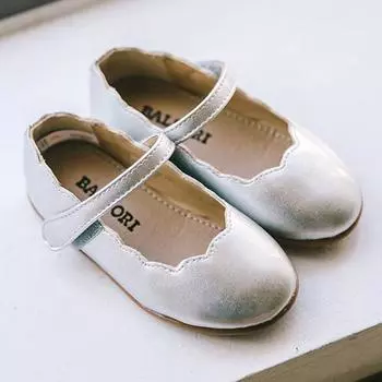 Детские кроссовки Wave 2 на плоской подошве для девочек, серебристый-Y078 130