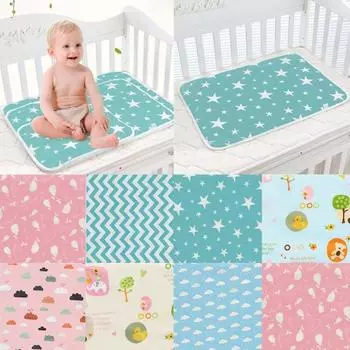 Детские кроватки с принтом «Моча Star Duck», хлопковые водонепроницаемые многоразовые тканевые подгузники 5#