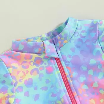 Детские купальники для маленьких девочек, комбинезон с длинными рукавами и принтом рыбьей чешуи, купальники, пляжная одежда, купальные костюмы 2-3 Years синий