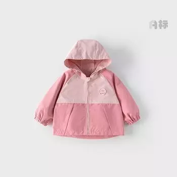 Детские куртки Куртки для мальчиков Верхняя одежда Весна и осень Топы с капюшоном и длинными рукавами для девочек Осенняя одежда 80cm