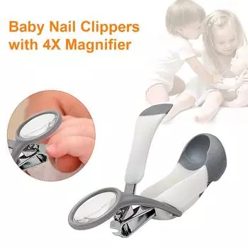 Детские кусачки для ногтей с лупой. Безопасность прежде всего для новорожденных и малышей.