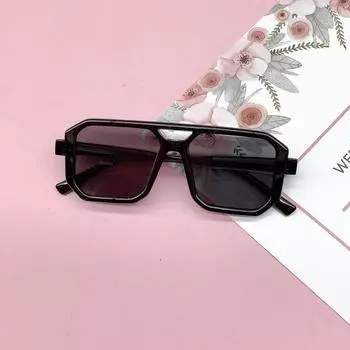 Детские квадратные солнцезащитные очки с двойным лучом, детская система защиты от ультрафиолета, детские солнцезащитные очки для мальчиков и девочек