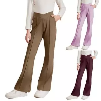 Детские леггинсы для танцев, тренировок, бега, йоги 110 коричневый