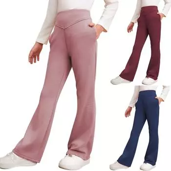 Детские леггинсы для танцев, тренировок, бега, йоги 130 синий