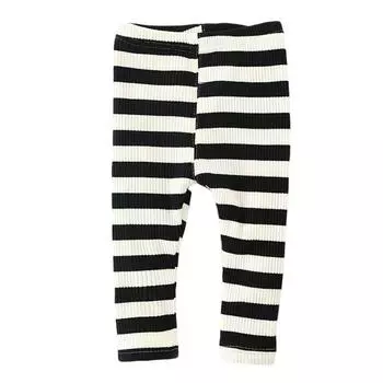 Детские леггинсы, тонкие полосатые повседневные и милые леггинсы 140