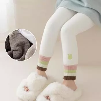 Детские леггинсы, утолщенные колготки для девочек, зимние, осенние, теплые, одежда для маленьких девочек, детские однотонные колготки для детей, детские леггинсы S серый