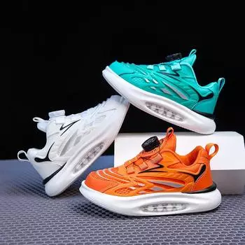 Детские легкие кроссовки, всесезонные мягкие спортивные кроссовки на плоской подошве для мальчиков и девочек, повседневные прогулочные кроссовки для подростков, теннисные кроссовки для бега 28 синий