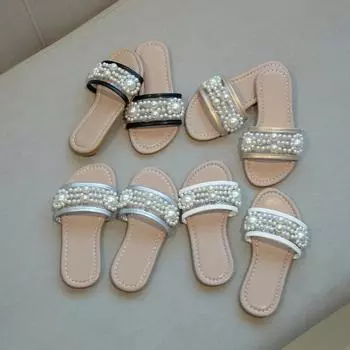 Детские летние сандалии для отпуска для девочек, жемчужные туфли принцессы, прозрачный цвет, 2024, новые детские тапочки для улицы с острым носком, шикарные 26 чёрный