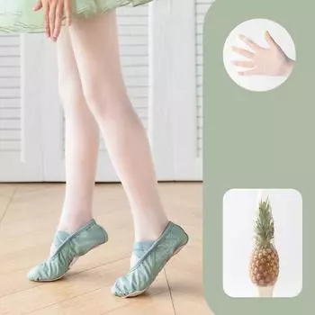 Детские летние тонкие носки с ананасами. Колготки для девочек. Белые колготки. Шелковые колготки с защитой от крючков. Любые профессиональные танцевальные носки. S