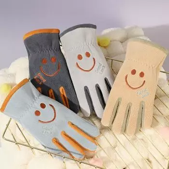 Детские лыжные перчатки, зимние ветрозащитные термоперчатки для снега, теплые варежки из мультяшного флиса для мальчиков зелёный