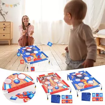 Детские метательные кольца для мешочков с песком, интерактивные игрушки для интеграции родителей и детей, спортивные игрушки для игры в помещении и на открытом воздухе, метательные кольца синий