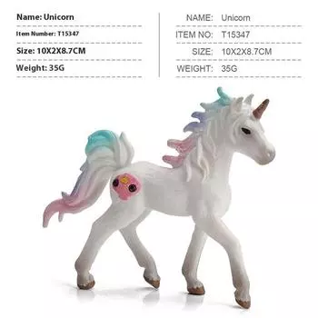Детские мифы и легенды Раннее образование Модель животного Пегас Симуляция Радужный Пегас Единорог Декоративные украшения Игрушка