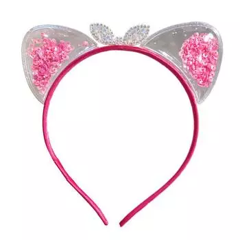 Детские милые девушки с блестками и ушками, дизайн оголовья, головные уборы, реквизит для фотосъемки, подарок на вечеринку