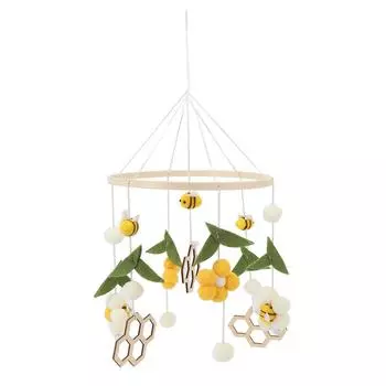 Детские мобили для кроватки, игрушки, пчела, цветок, декор для детской комнаты, успокаивающая игрушка, подвесное украшение, мягкий мобиль для кроватки для меня