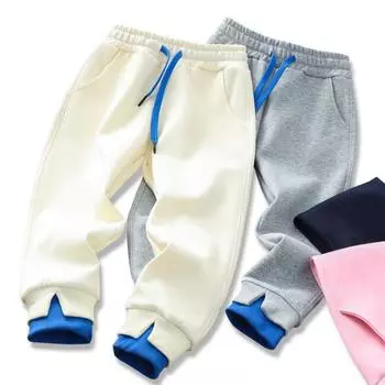 Детские модные брюки Весенние повседневные брюки для мальчиков и девочек 90cm