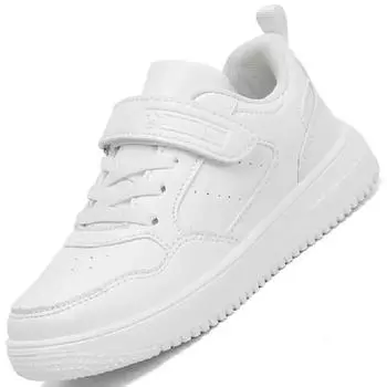 Детские модные кроссовки, дышащие, мягкие, детские, спортивные, кроссовки, модные, для молодежи, подростков, повседневные, для ходьбы, для студентов 28 черный белый