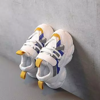 Детские модные кроссовки из дышащей сетки, обувь для малышей на мягкой подошве для мальчиков, кроссовки для девочек 28