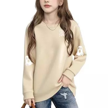 Детские модные повседневные универсальные повседневные толстовки с круглым вырезом для мальчиков и девочек, повседневные лоскутные топы с длинными рукавами, свитшоты 110