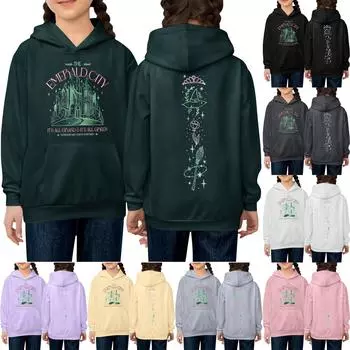 Детские модные повседневные универсальные повседневные толстовки с круглым вырезом для мальчиков и девочек, повседневные лоскутные топы с длинными рукавами, свитшоты 150