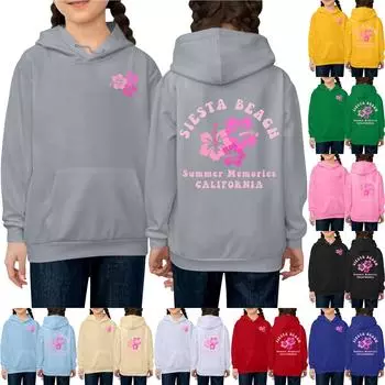 Детские модные повседневные универсальные повседневные толстовки с круглым вырезом для мальчиков и девочек, повседневные лоскутные топы с длинными рукавами, свитшоты L бежевый