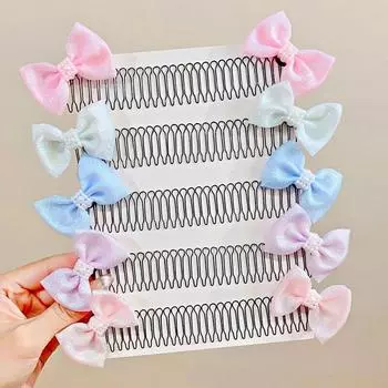 Детские модные заколки для волос с бантом, новые милые эластичные расчески для волос, заколки для волос, заколки для девочек, аксессуары для волос, подарки, детские повязки на голову