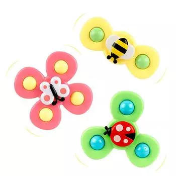 Детские мультяшные игрушки-спиннеры, красочные насекомые, гироскоп, развивающая игрушка, детские погремушки на кончиках пальцев, игрушки для ванной для мальчиков и девочек, подарок