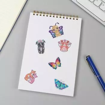 Детские наборы наклеек для алмазной живописи, забавные образовательные DIY ремесла, мультфильм, бабочка, дизайн, алмаз B