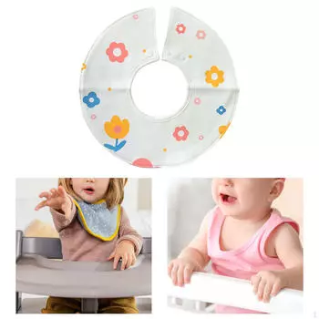 Детские нагрудники для кормления, мягкие впитывающие регулируемые муслиновые банданы, хлопковые слюни для новорожденных Flower