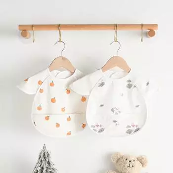 Детские нагрудники INS Nordic Style для младенцев, мальчиков и девочек, водонепроницаемый, мягкий, полиуретановый, защита от еды, салфетка для кормления, срыгивания, с карманом, легко чистится 1-3Y