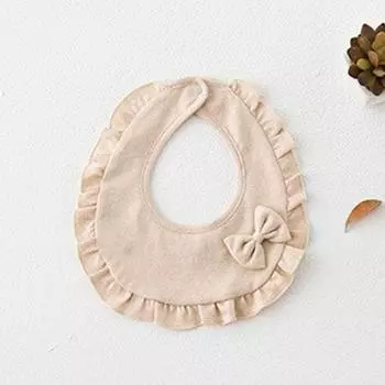Детские нагрудники Нежные мягкие двухслойные хлопковые нагрудники для новорожденных унисекс для мальчиков и девочек коричневый