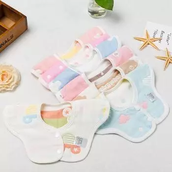 Детские нагрудники с круглым вырезом, отрыжка, детские нагрудники, бандана для младенцев, детские вещи для маленьких девочек и мальчиков