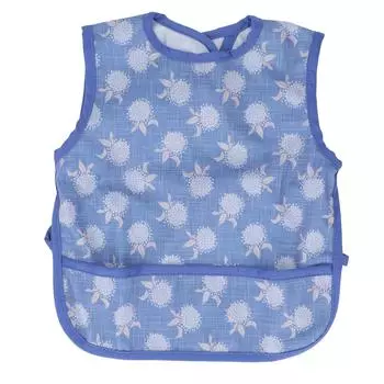 Детские нагрудники Водонепроницаемый дизайн кармана Застежка на липучке Машинная стирка 35x30 см Полиэстер Детские M