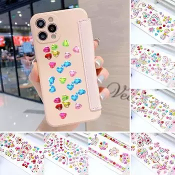 Детские наклейки с искусственными драгоценными камнями, блестящие стразы, 3D наклейки, самоклеящиеся, сделай сам, художественные ремесла, журналы, скрапбукинг, корона A