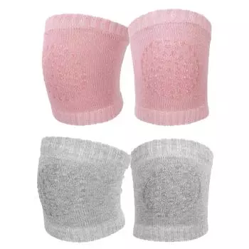 Детские наколенники для ползания, противоскользящие детские наколенники для ходьбы, защитные наколенники для малышей Pink Pink