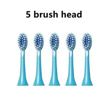 Детские насадки для электрической щетки, 5 шт., мягкая сменная насадка для щетки Smart Sonic, насадки для электрической зубной щетки, аксессуары pink 5pcs head
