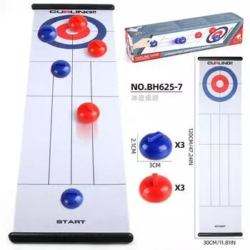 Детские настольные игры Двойная битва Керлинг Боулинг Портативный большой игровой коврик Игра-головоломка для помещений и улицы Factory Support Labeling