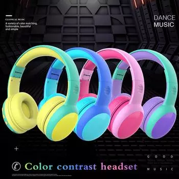Детские наушники Gorsun E61 Bluetooth с ограниченной громкостью 85 дБ, беспроводное соединение Bluetooth