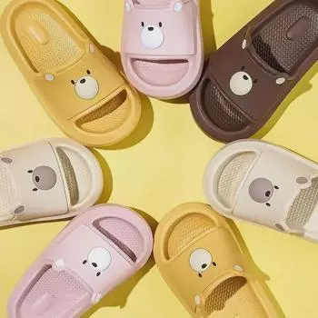 Детские нескользящие летние тапочки 2024 года для дома и купания — для мальчиков, девочек и младенцев Size 190 (19 CM) коричневый