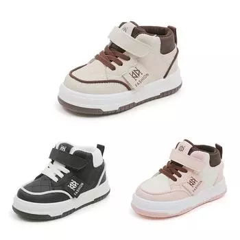 Детские нескользящие повседневные кроссовки на толстой подошве для детей 1–7 лет, детская обувь 22