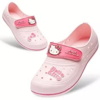 Детские нескользящие тапочки для закрытых помещений Hello Kitty Leaf, популярный персонаж в Корее, для Кубка мира Pro