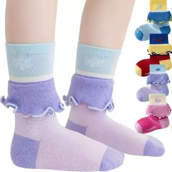 Детские носки Crew, носки для малышей (0-13 лет), 3 пары спортивных носков, мультиупаковка 0-1 years old разноцветный