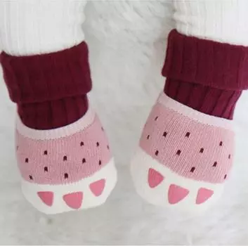 Детские носки для девочек и мальчиков с принтом, утолщенные махровые, с лапками, одежда, аксессуары для новорожденных, детские, для малышей, тапочки, подарок, одежда, для младенцев 0 to 2 Year