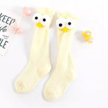 Детские носки для девочки, носки для малышей, 3D, глаза птицы, хлопковые дышащие носки, новые детские нескользящие носки для девочек 0-3 лет, дешевые вещи