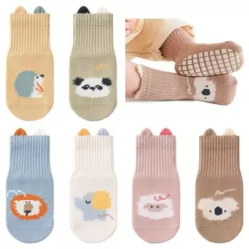 Детские носки для мальчиков, 6 пар, матовый хлопок, для малышей, B [fortulux], нескользящие, комплект, цветные/нескользящие/мягкие, носки, хлопок, для девочек, (JP, Алфавит, М,
