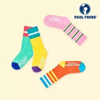 Детские носки Paul Friends 24SS одного размера B-SOCKS 100-190 мм (1-7 лет) 02.Mickey (MIC) B